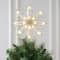 10" Iridescent & Glitter Gold Snowflake Lighted Tree Topper by Ashland®
